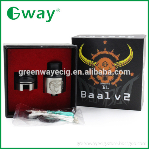 2015 Greenway wholesale pure copper connector updated baal atomizer, baal v2 rda, custom vape bands